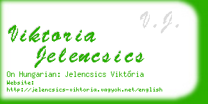 viktoria jelencsics business card